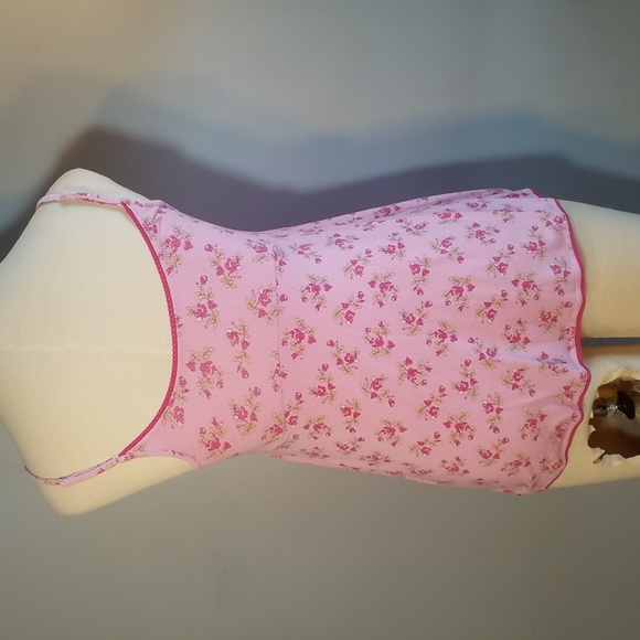 VICTORIA'S SECRET ANGEL SLEEP TOP S PINK FLORAL - Picture 4 of 5